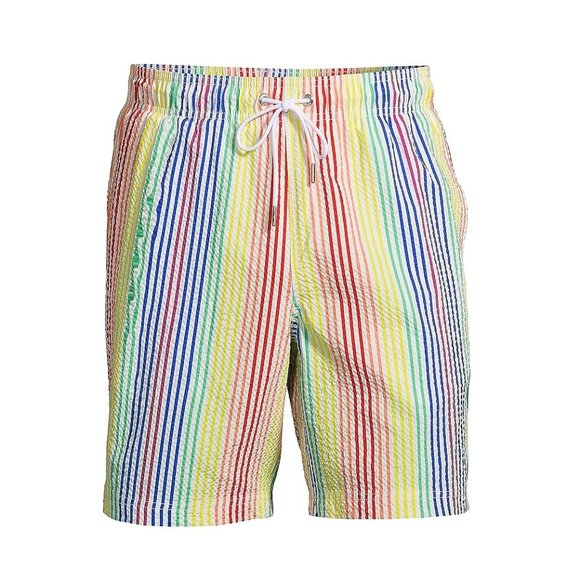 NWT Lands' End Men's Lined 7in Hybrid Swim Short Swim Trunks Size XXL $50 Y338 - Picture 5 of 5